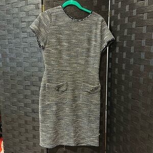 NWT Loft tweed cap sleeve dress size 8